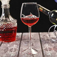 Бокал для вина 3D Акула 300 мл Clear 300 мл Хіт продажу!