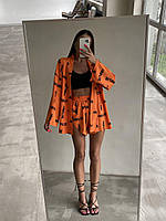 Костюм жіночий літній з принтом із софту кімоно і шорти (Норма), фото 10
