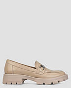 Лофери жіночі бежеві натуральна шкіра Україна Cliford — розмір 36 (23 см) (модель: Clif29.5-025Kbeige)