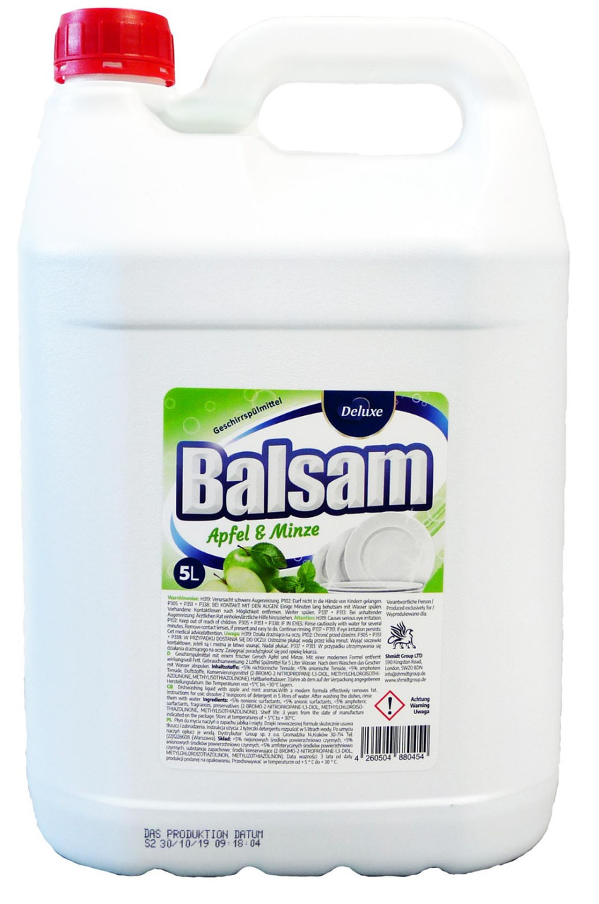 Засіб для миття посуду Deluxe Balsam Apfel & Minze 5 л