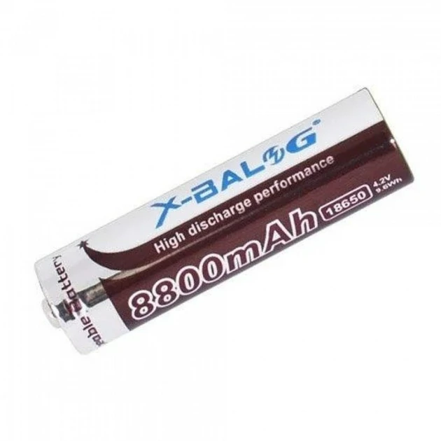 Акумулятор Li-Ion 18650 X-Balog 8800 mAh 4.2V 10шт.