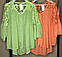 Жіночі однотонні сорочки з мереживом великого розміру від італійського виробника, фото 5