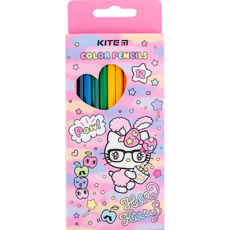 Олівці кольорові Kite Hello Kitty HK24-051, 12 шт., фото 1
