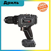 Безщітковий акумуляторний дриль-шуруповерт FERREX CDT 218 BFF.9 із зарядкою та 1 аку Дриль акумуляторний li