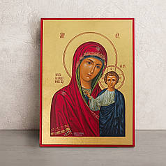 Писана Казанська ікона Божої Матері 19 Х 25 см
