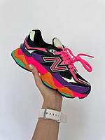 Фіолетові замшеві жіночі кросівки New Balance 9060 Multicolor