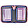 Пенал з наповненням Kite Purple Chequer K24-622H-3, 1 відділення, 2 відвороти, фото 4