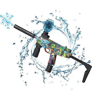 Бластер автоматичний MP9 Gel Ball з гель кульками орбіз 10500шт eXtream green