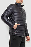 Куртка чоловіча демісезонна, колір чорний, 214R06, фото 3