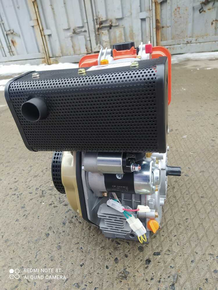 Двигатель на мотоблок в сборе 186 F-Е Zubr НТ-135/9 к.с. с электростартером - фото 4 - id-p2155288550