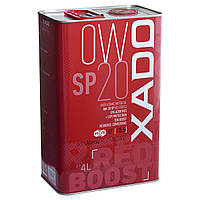 Синтетична олива XADO Atomic Oil 0W-20 SP RED BOOST жерстяна банка 4 л