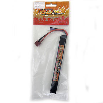 Акумулятор Li-Po 11.1V 1300mah - stick 25-50C pack for AK series Т-конектор (VBPower) (для страйкболу), фото 4