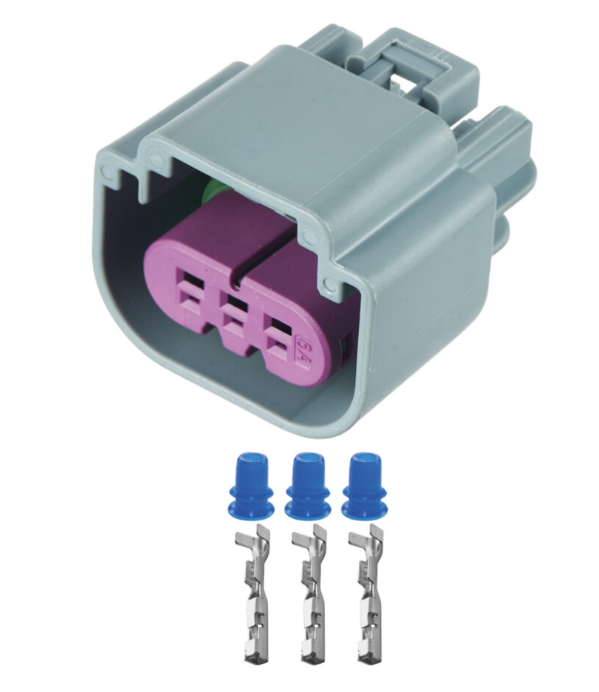 Автомобильный разъём герметичный гнездовой 3-х контактный разъем авто ...