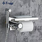 Змішувач для гігієнічного душу FRAP прихований хром латунь F7516, фото 2