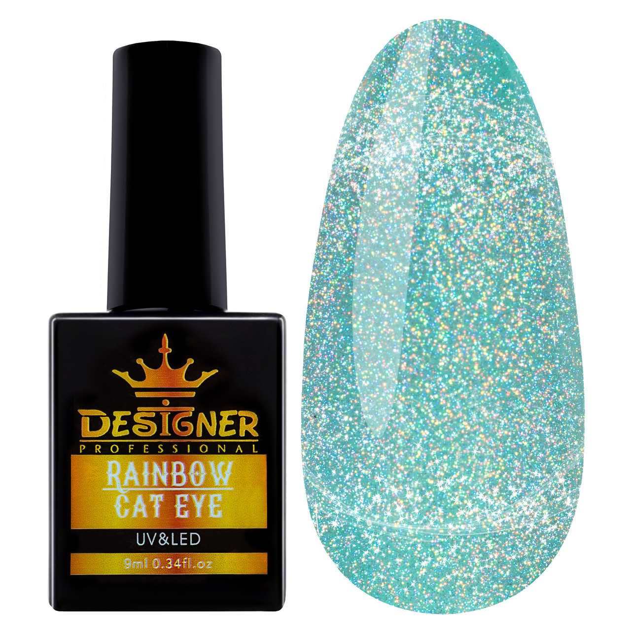 Гель-лак Designer Professional Rainbow Cat Eye, 9мл, 02