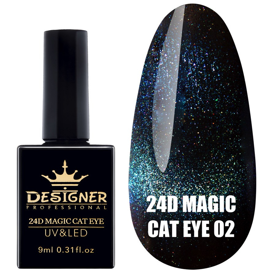 Гель-лак Designer Professional 24D magic cat eye 02