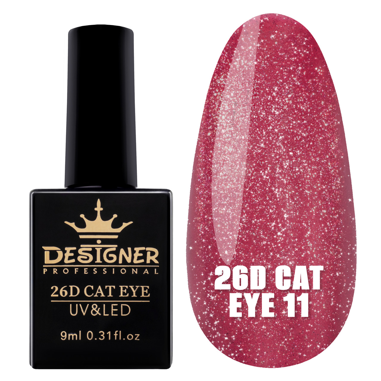 Гель-лак Designer Professional 26D Cat Eye, 9 мл, 11