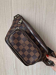 Сумка бананка коричневого цвета Lous Vuitton
