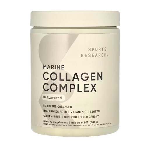 Sports Research, комплекс морського колагену, з нейтральним смаком, 164 г, фото 1