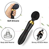 Вібратор мікрофон 22 см, Вібромасажер для тіла та ерогенних зон, Вагінально-кліторальний стимулятор, Інтимні і, фото 4