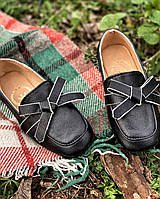 Стильные и удобные туфли для девочки Лоферы Бант