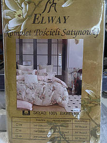 Постільна білизна двоспальна Elway із сатину