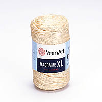 Пряжа кремовая (№165) Macrame XL Yarnart Макраме хл ярнарт 250гр 130м полиэфирный шнур для платья