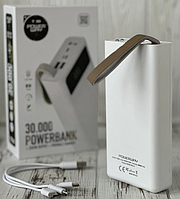 Power Bank Power Way TX30 30000 mAh с тройным кабелем в комплекте (White)