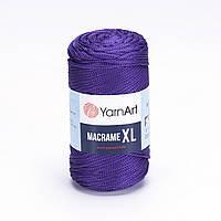 Пряжа фиолетовая (№167) Macrame XL Yarnart Макраме хл ярнарт 250гр 130м полиэфирный шнур для платья