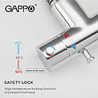 Змішувач для гігієнічного душу GAPPO прихований хром латунь G7290, фото 3