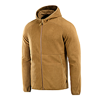 M Tac кофта Lite Microfleece Hoodie Coyote Brown, повседневная кофта, армейская кофта, тактическая кофта койот