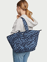 Сумка Шоппер Victoria's Secret Tie-Dye Tote Bag, Синяя с логотипом