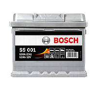 Автомобильный аккумулятор BOSCH (S50 010) (LB1) 52Ah 520A R+(h=175)