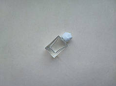 9.5 - 10 мл Куб флакончик скляний прозорий з кришкою біла троянда, пляшка, атомайзер, флакон, ємкість, пляшечка