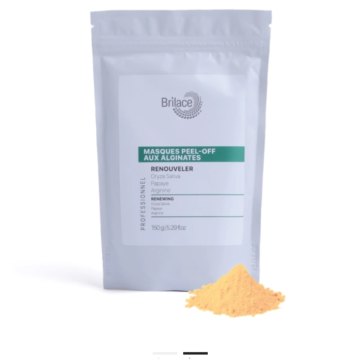 Brilace Refreshing peel-off mask Освіжаюча, розгладжуюча і тонізуюча альгінатна маска