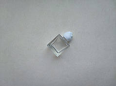 10 мл Квадрат флакончик скляний прозорий з кришкою біла троянда, пляшка, атомайзер, флакон, ємкість, пляшечка