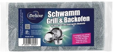 Губка для грилю та сталі Deluxe Schwamm Grill & Backofen 1 шт