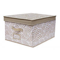 Короб для хранения Handy Home Nature, 40х50х25 см., Бежевый, короб - органайзер для хранения вещей (SH)