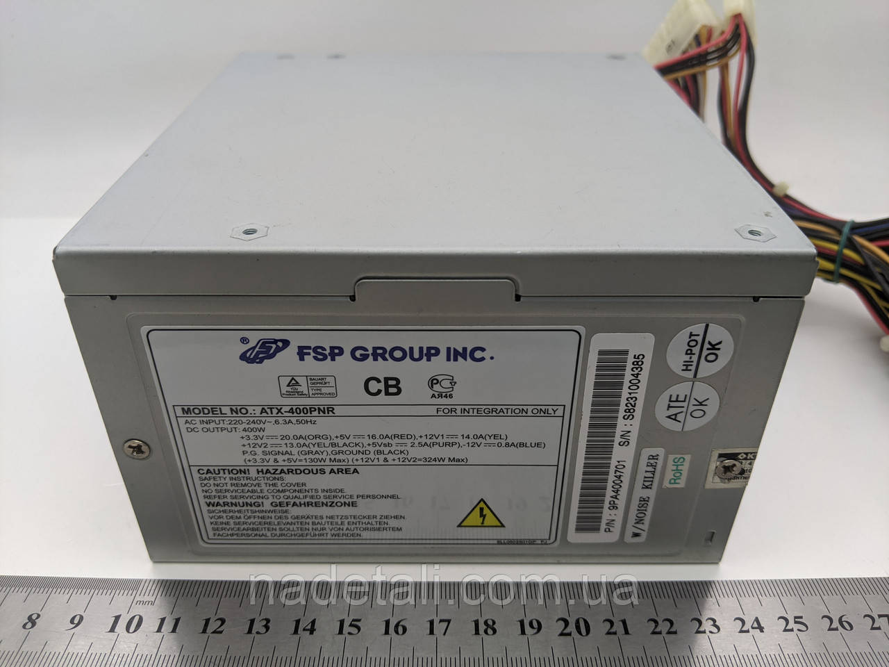 Блок живлення ПК FSP ATX-400PNR 400W, ATX