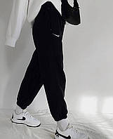 Ray Спортивные стильные женские оверсайз штаны джоггеры на высокой посадке, серый и черный в размерах S-L,