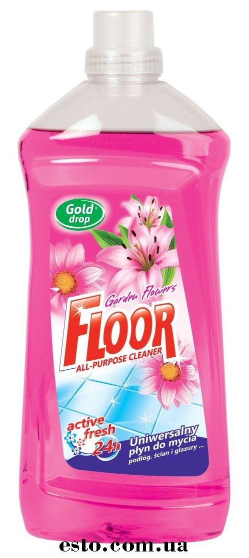 Універсальний засіб для очищення підлоги та стіни з силіконом Floor Садові квіти 1500 мл