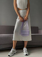 ВАУ! Женская универсальная длинная юбка в стиле street fashion (черный, молочный, мокко); размер: 42-44, 44-46 44/46, Молочный