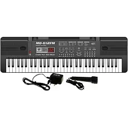 Іграшковий музичний інструмент METR+ MQ-012FM Орган на 61 клавішу (від мережі, з мікрофоном, FM радіо)