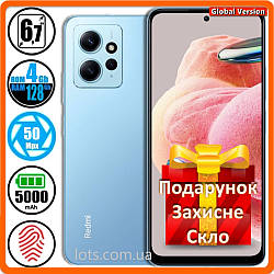 Смартфон Xiaomi Redmi Note 12 NFC (4/128Gb) Ice Blue — Global Version + Подарунок Захисне Скло