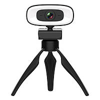 Веб-камера + штатив-тренога UTM Webcam SJ-PC010-2K 2560x1440 Black VA, код: 7927291