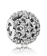 Серебряный шарм Pandora Снегопад 796378CZ PM, код: 7359466