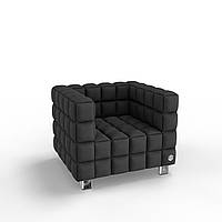 Мягкое кресло KULIK SYSTEM NEXUS Ткань 1 Черный (hub_fuVh92445) PM, код: 1762381