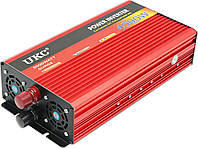 Преобразователь напряжения инвертор UKC Surge 4000W 24V-220V AR c функции плавного пуска Red PM, код: 5528857