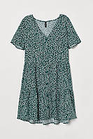 Платье с вискозой для женщины H&M Divided 0838809-003 36,S Зеленый