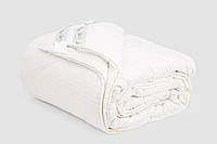 Одеяло IGLEN Дуэт из хлопка и шерсти Универсальное 172х205 см Белый (17220551+711) PM, код: 141647